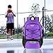 WOLT | Basketball Backpack Large Sports Bag with Separate Ball Holder & Shoes Compartment, Best for Basketball, Soccer, Volleyball, Swim, Gym, Travel (Purple)