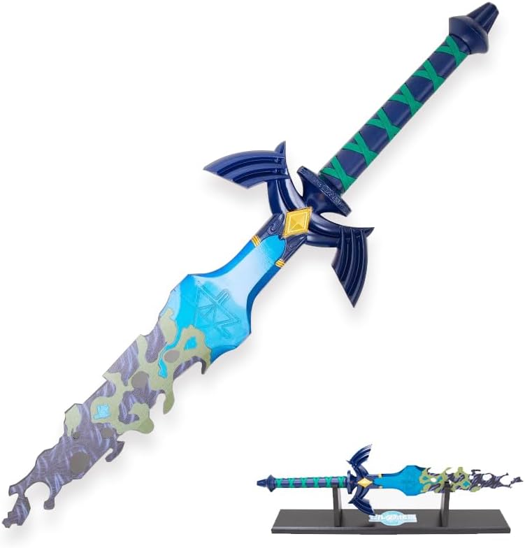 Espadas maestras de acero al carbono Legend of Zelda Link Master de metal real Excalibur para colección y cosplay, múltiples opciones de estilo de