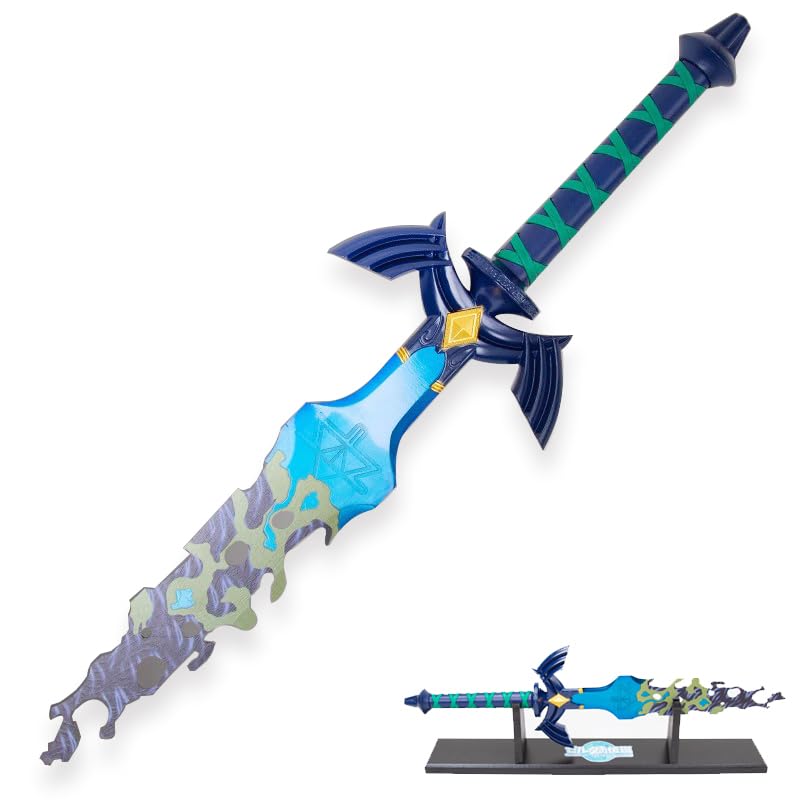 Carbon Steel Link Master Swords Real Metal Excalibur for Collection and Cosplay Multiple Color Style Options