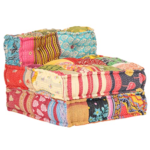 SKM Puf modular de tela patchwork  13,08