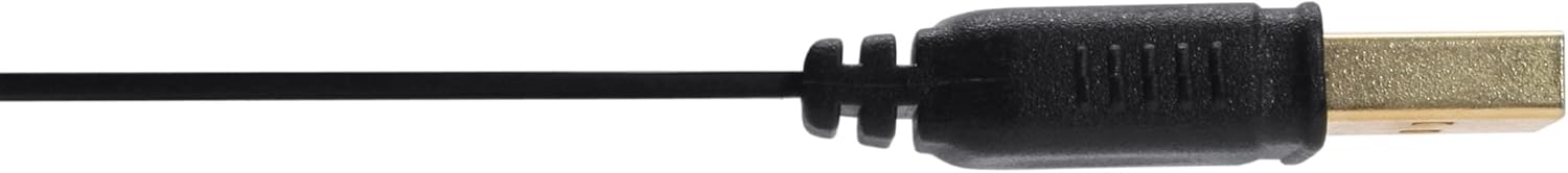 InLine 34650 °F 0.5 m USB A USB B Black USB Cable – USB (Cables 0.5 m; USB A; USB A; Male/Female, Black, Gold)