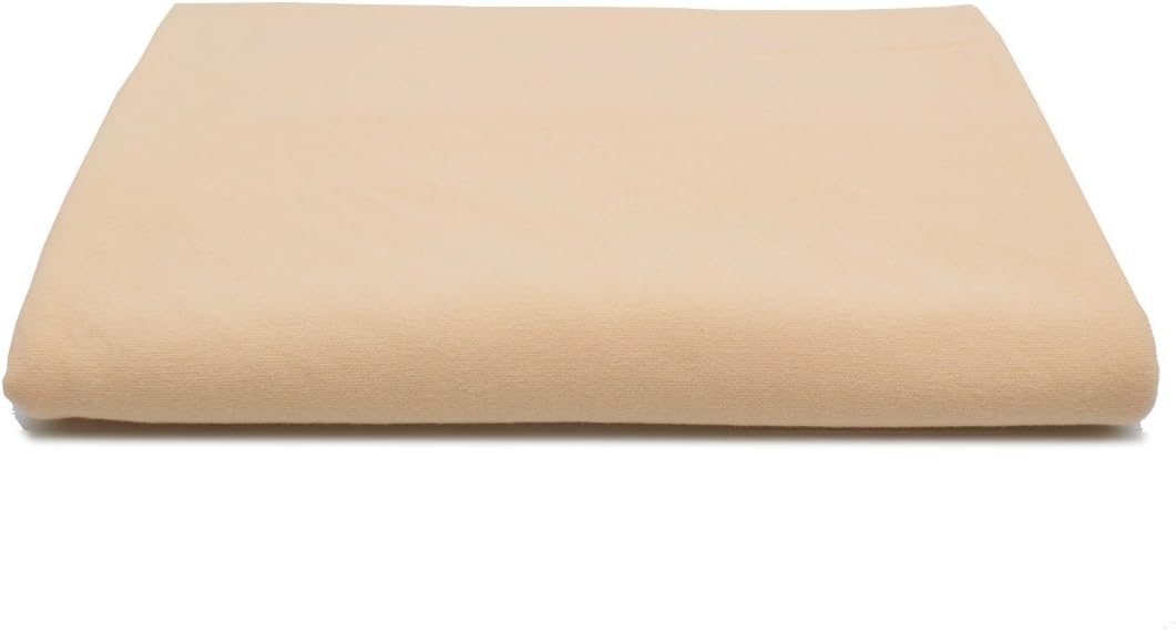 iNee 100% Cotton Interlock Knit Waldorf Doll Skin Fabric, One Yard, Flesh