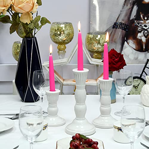Zest Candle 12-Piece Hot Pink 6" Taper Candles, Count #TOP4