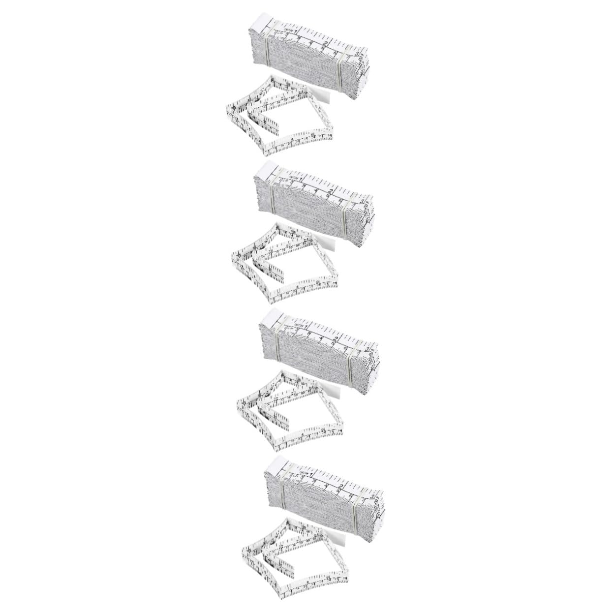 Règle papier mesure mètre jetable système métrique précision 100pcs - 8