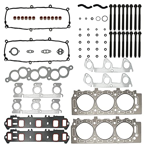 Cylinder Head Gasket Set with Head Bolts for 1998 1999 2000 2001 for Ford Ranger 1998-01 for Mazda B3000 Head Gasket Kits 3.0L V6 HS9902PT ES72174