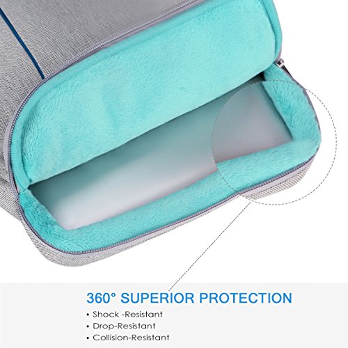 Lacdo 360° Protective Laptop Sleeve Case Computer Bag For 15.6 Inch Acer Aspire 5 E 15, Predator, Flagship, Dell Inspiron, Asus Tuf Fx505, Asus Vivobook, Hp Pavilion, Lenovo Ideapad, Chromebook, Gray #TOP4
