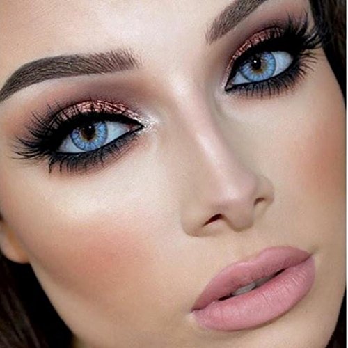 Lenti a contatto colorate, blu, morbide, non