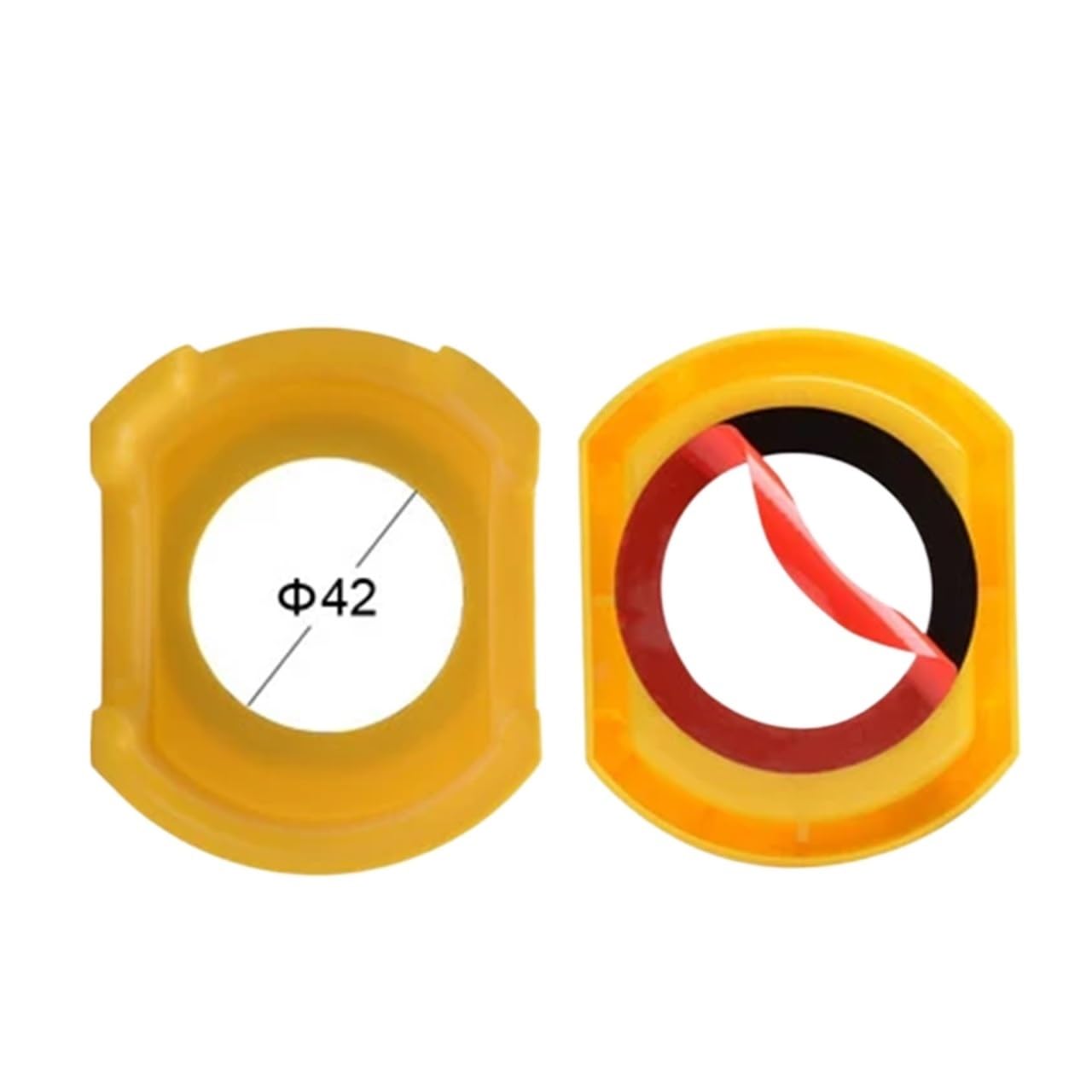 Boîte à boutons d'arrêt d'urgence avec couvercle jaune de 42mm pour interrupteur de 22mm