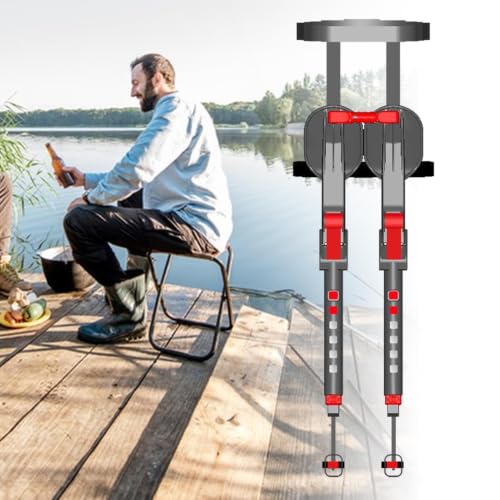 Chaise portable exosquelette pliable avec attelle de jambe réglable - 4