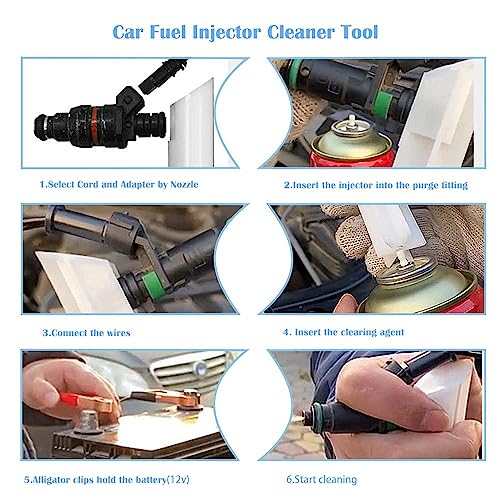 Universal Fuel Injector Flush Cleaner Adapter