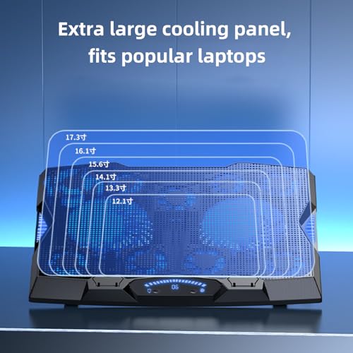 Base para Laptop con 11 ventiladores y ajuste multiángulo miniatura 4