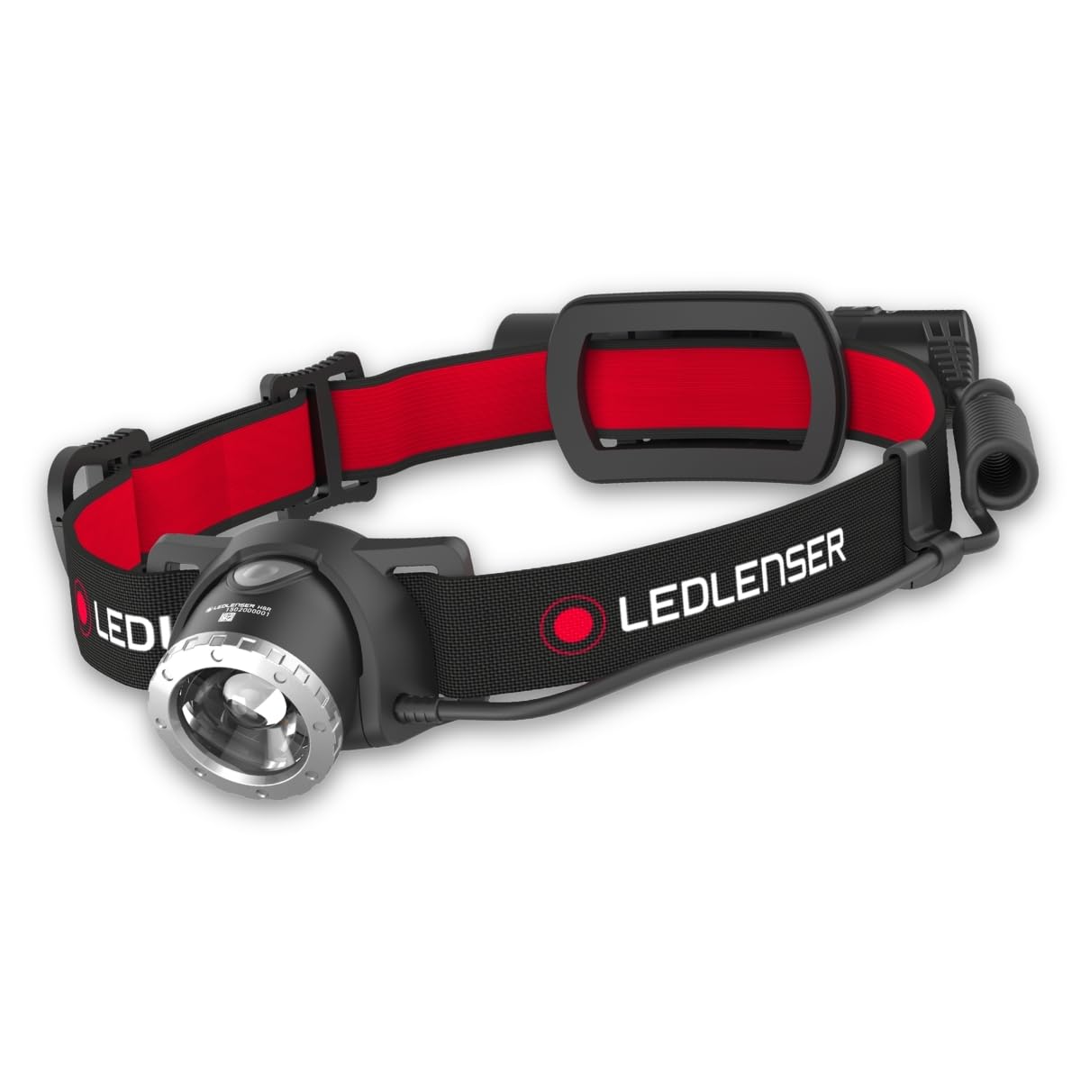 Ledlenser H8R Torcia Frontale LED, Ricaricabile con Batteria al Litio 18650, 600 Lumen, Messa a Fuoco Regolabile, autonomia Fino a 120 Ore, Luce Rossa Posteriore, orientabile, Cavo di Ricarica USB