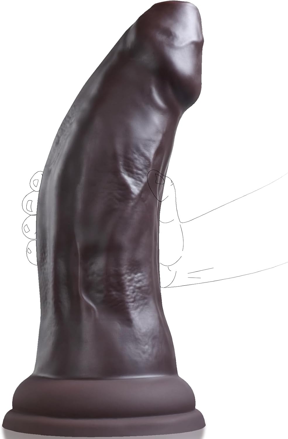 3.5" Diameter Thick Black Dildo, 13 Inch Huge Silicone Dildo Giant Anal BBC Dildos with Strong Suction Cup for Deeper Hands Free Play, Massive Butt Plug Sex Toy for Advanced Women Men Gay