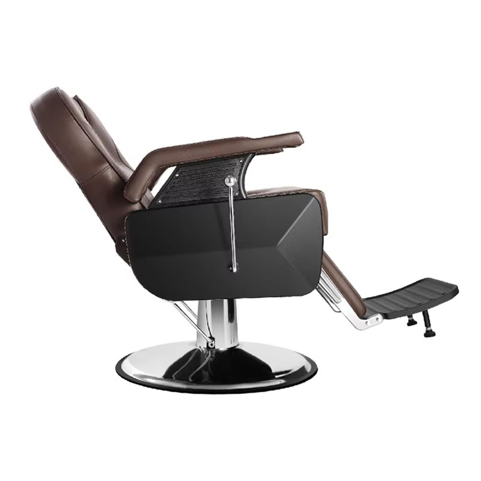 Professional Heavy-Duty Barber Chair - Commercial Grade Salon Chair with 200KG Capacity & 145° Recline,Red