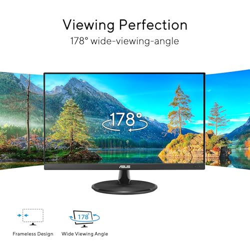 ASUS VP229QF 22 Inch 1080P 100Hz Eye Care Gaming Monitor, HDMI, DisplayPort | Full HD, IPS, 99% sRGB, Speakers, Frameless, Adaptive-Sync, VGA, Low Blue Light, Flicker Free, VESA Wall Mount, 3 yr warranty - image 5
