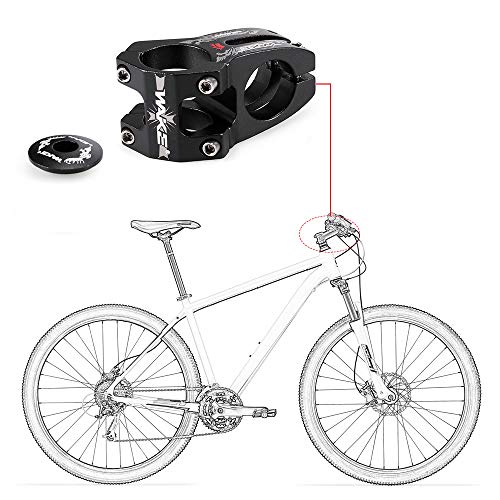 Bike Stem, Andoer Haste para bicicleta de liga de alumínio Braçadeira para bicicleta Haste 31,8 MM M