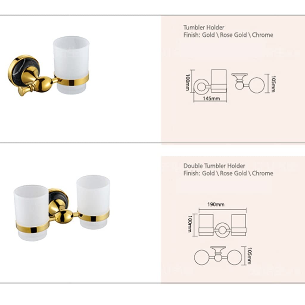 Juego de toallero europeo de jade de doble capa, accesorios de baño con gancho para ropa, soporte para papel higiénico y vaso para cepillo de dientes, accesorios de baño montados en la pared