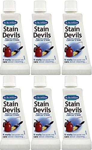 SIX PACKS of Dr Beckmann Stain Devils Grease, Lubricant And Paint 50ml by Stain Devils