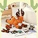 MorisMos 5 Pcs Large Deer Stuffed Animal, 18inch Mommy Deer Plush with 4 Fawns, Soft Fawn Plush Toys Gifts for Kids, Girls, Boys