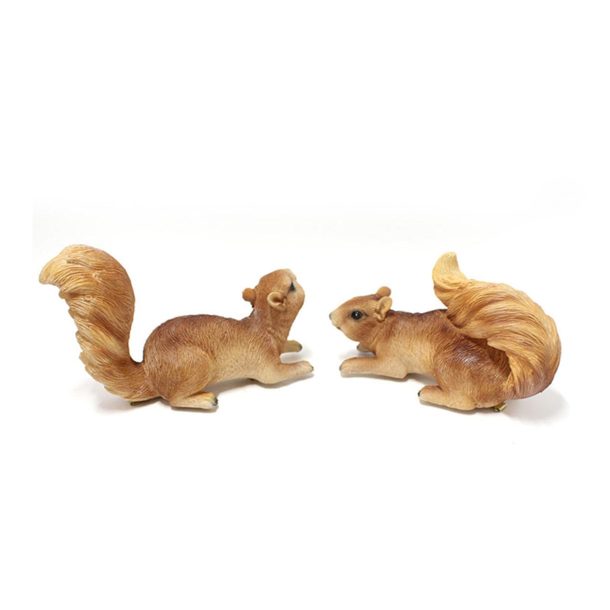 Eichhörnchen Dekor aus Kunstharz 2 Stück für Garten und Zuhause