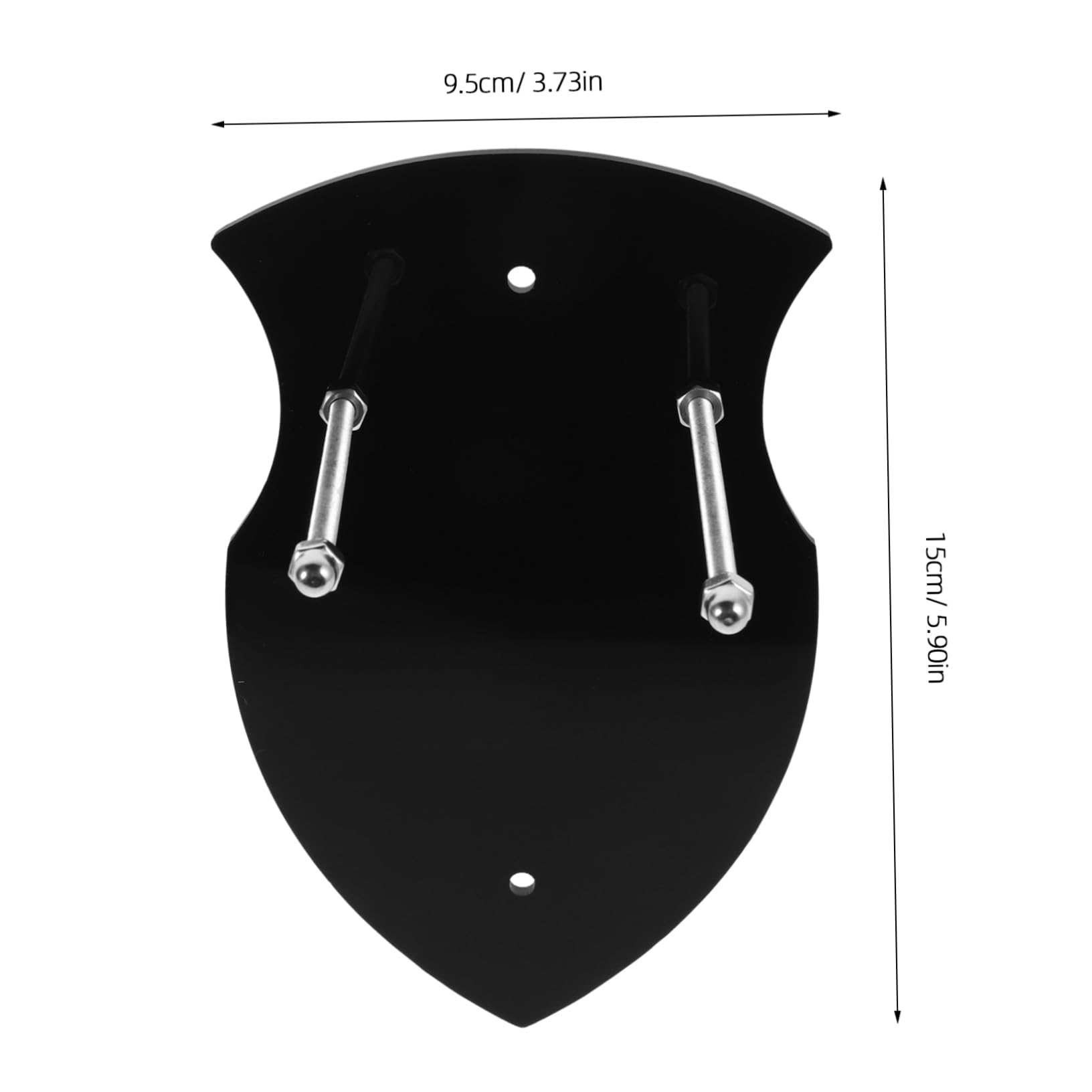 SUPVOX 2pcs Acrylic Sword Rack Brackets Wall Hangers for Axes Wall Mount Display Stands Modern Elegant Design