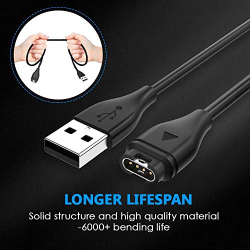 Compatible With Garmin 7 7S 7X 6 6S 6X Plus Pro Vivoactive 3 4 4S/Forerunner 745/45S/Swim 2/Venu 2 2S Charger,Replacement 3.3Ft Usb Charger Adapter Charge Cord Charging Cable For Garmin Smartwatch #TOP5