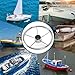 5 Spoke Boat Steering Wheel, Ergonomic Design Polished Finish Stainless Steel Boat Steering Wheel for Boats Yachts Speedboats with 13.5 Inch Diameter
