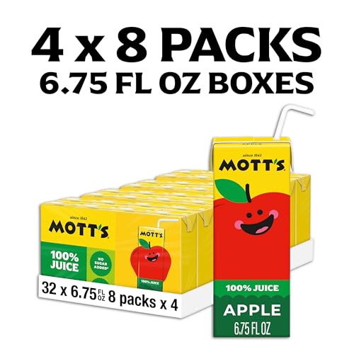 Mott's 100% Original Apple Juice, 6.75 Fl Oz Boxes, 32 Count (4 Packs Of 8) - image 3