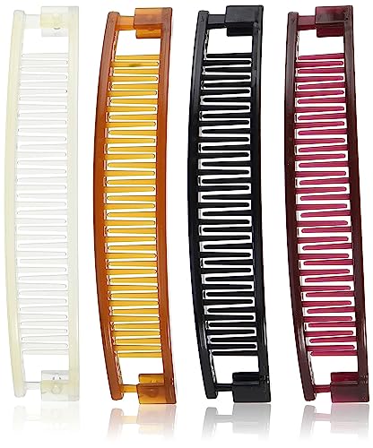 Goody Classics Clincher Comb, 5' (35955) Assorted Colors (Pack of 4)