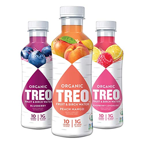 Treo Fruit & Birch Water Drink Variety Pack, Pack of 12