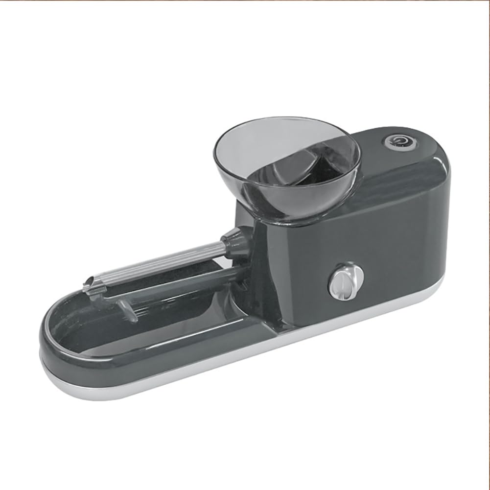 Przenośna maszyna do napełniania papierosów, odpowiednia do fajek o średnicy 6,5/8,0 mm,Elektryczna zwijarka do papierosów(Grey)