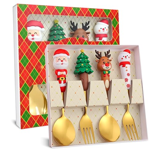 Cubiertos navideños para niños