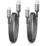 Material: funda de cable de nailon de alta calidad con conector metálico robusto y protección contra torceduras