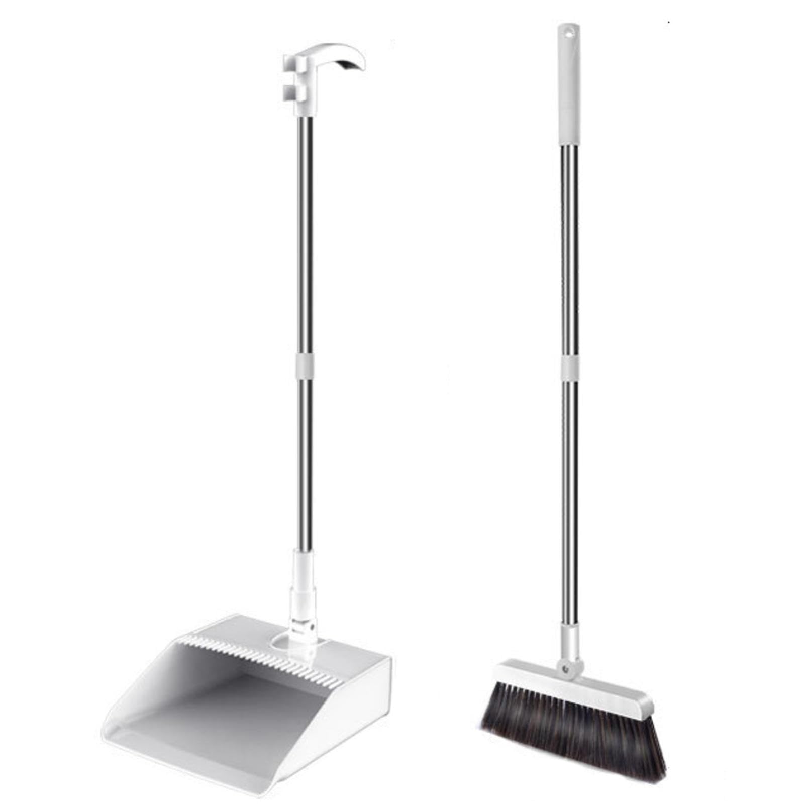 NIBHZ Juego de Escoba y Recogedor para El Hogar, Juego de Recogedor y Escoba para El Hogar, Cocina, Habitación, Oficina, Vestíbulo, Uso en El Suelo, Juego de Escoba y Recogedor