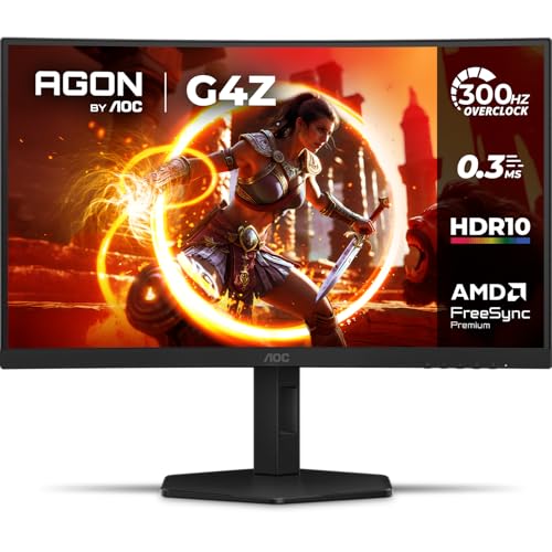 Monitor Gamer Curvo AOC AGON G4Z 27' 300Hz 0,3ms HDR10 Base Ajustável C27G4Z/P