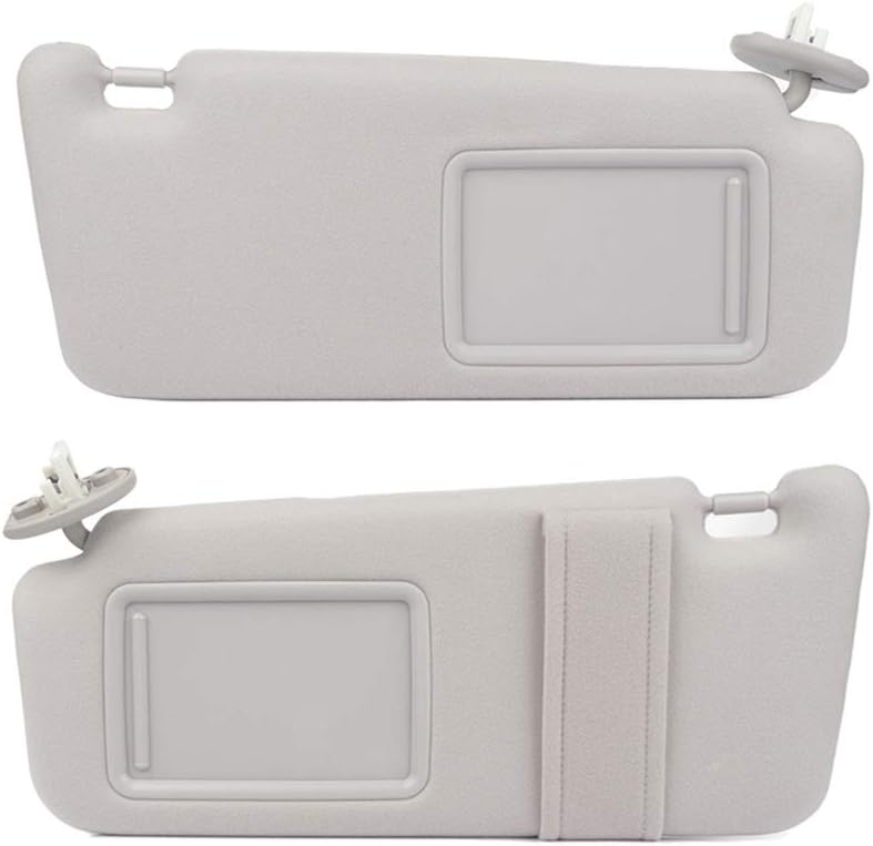 SCITOO Car Sun Visor Assbembly Left Driver & Right Passenger Sides Fit for 2009-2016 for Toyota for Venza Gray with Sunroof(with Mirror)