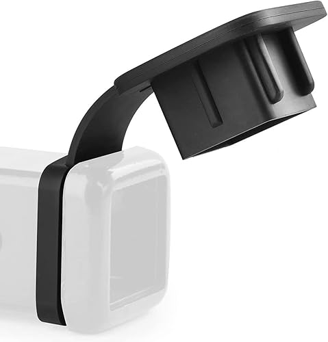 Cubierta de enganche de remolque de 2 pulgadas, goma suave y resistente, protege el tubo de enganche, fácil de instalar, ajuste universal por