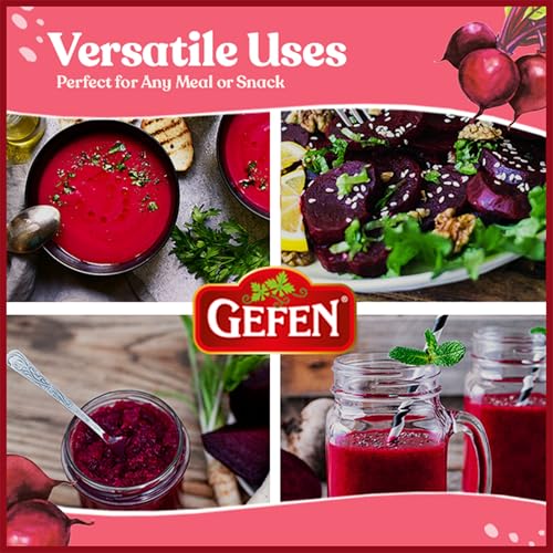 Organic Red Beets, Whole, Peeled & Cooked, 3 pack 17.6 oz (3.3 lbs) Salad Ready