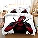 Produktbild YOMOCO The Avengers Bettbezug Bettwäsche Set - Bettbezug und Kissenbezug,Mikrofaser,3D Digital Print dreiteiliger Bettwäsche (Deadpool,Single 135x200cm)