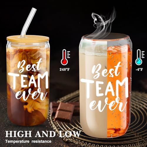 12-Set-Employee-Appreciation-Gifts-Thank-You-Gifts-for-Staff-Coworker-Thank-You-Glass-Cups-16-oz-Can-Shaped-Beer-Glass-with-Lids-Straws-Brushes-for-Teacher-NurseBest-Team-Ever 12 Set Employee Appreciation Gifts Thank You Gifts for Staff Coworker Thank You Glass Cups 16 oz Can Shaped Beer Glass with Lids Straws Brushes for Teacher NurseBest Team Ever