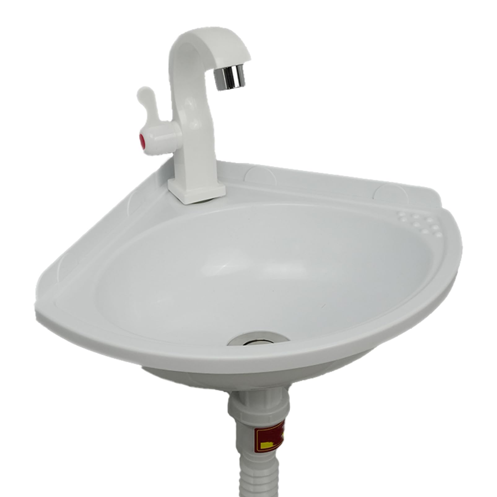Lavabo colorato in plastica, piccolo angolo, lavandino a parete, in plastica, mini lavabo, per giardino, campeggio, cantina