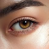 Durée de port : 3 mois. Elizzm Lentilles couleur 3 Mois Marron – 2 pièces (1 paire), look naturel, sans correction – Brown