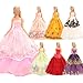 BARWA 5 Pcs Handmade Doll Clothes Wedding Gowns Party Dresses for 11.5 inch Dolls