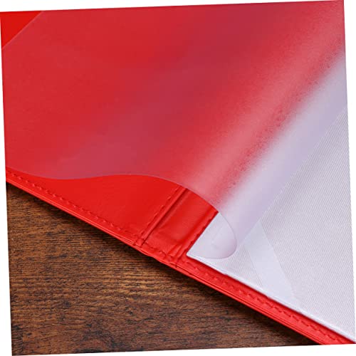 Pochette de certificat Veemoon en cuir synthétique étui rouge rigide