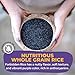 Lotus Foods Organic Forbidden Rice - Black Rice Organic, Purple Rice, Black Rice Bulk, Gluten Free Heirloom Rice, Whole Grain, Non GMO, Vegan - 15 Oz Bag (Pack of 1)