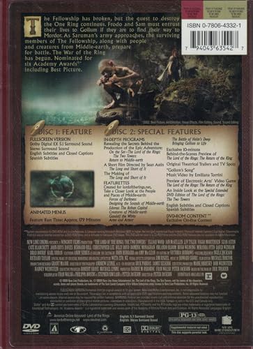 The Lord Of The Rings: The Two Towers B00009APK1 Book Cover