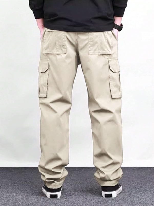 Image of DEELMO Men's Stylish Multi-Pocket Cargo Pants || Casual Fit Pants Trousers || Stylish Trousers for Men || Men's Cargo (MD501 01 08)