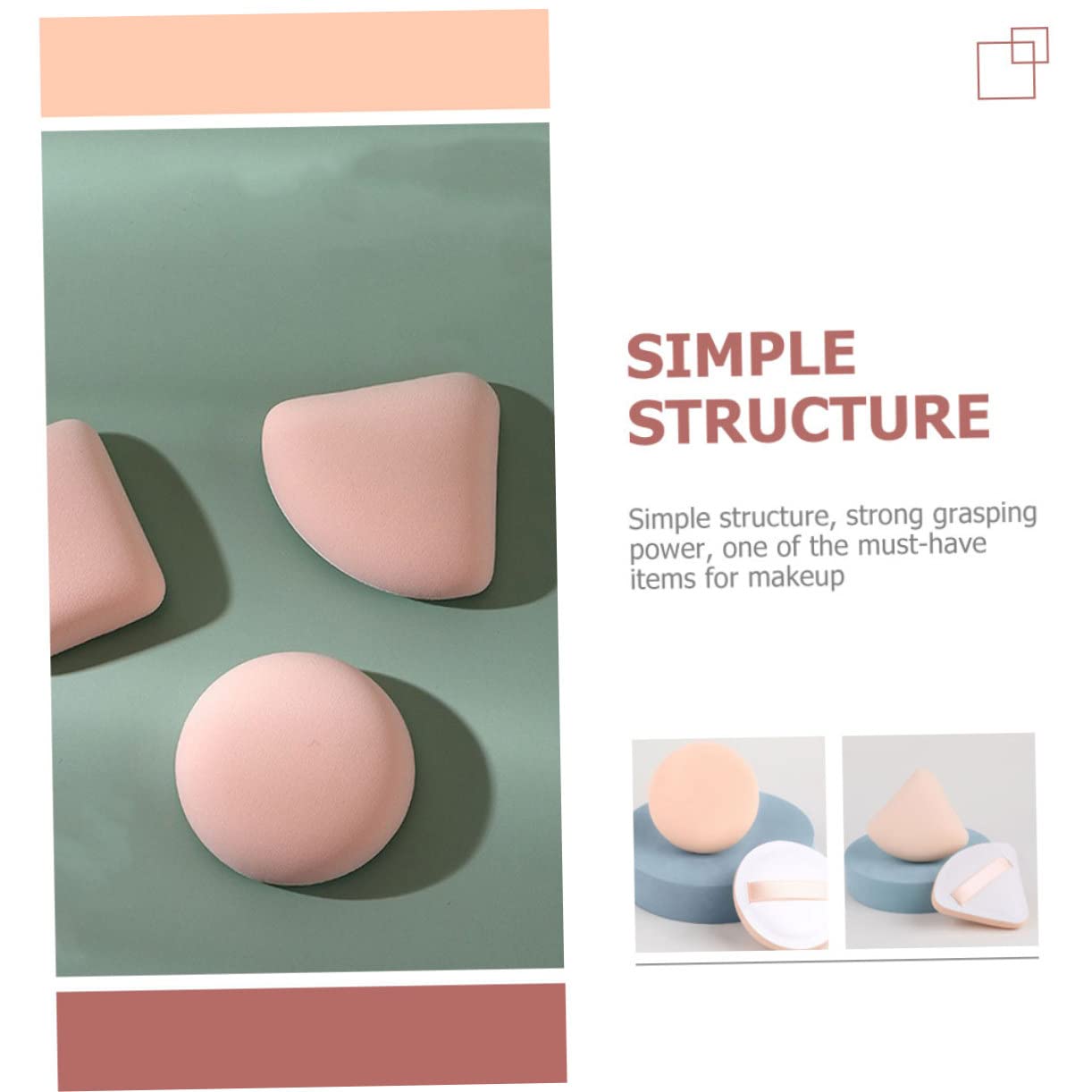 Didiseaon Pz soffio a cuscino d'aria spugne di bellezza piccoli piumini da cipria frullatori fard per le guance accessori per il trucco soffi morbidi il Rossore crema