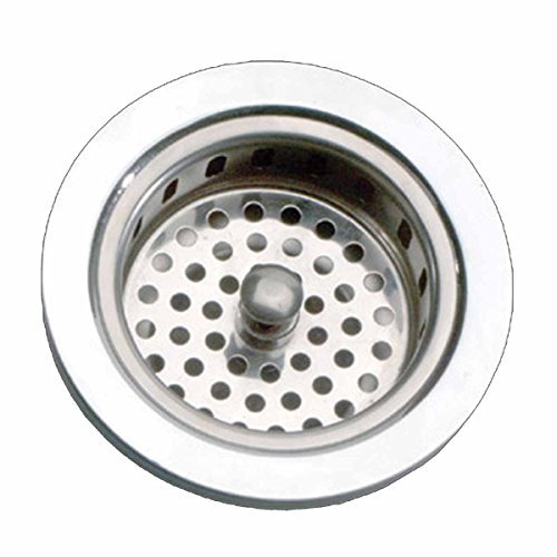 Colador de fregadero de acero inoxidable cromado 3.31 in