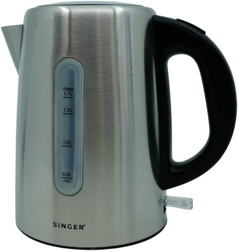 Singer Stainless Steel Electric Kettle, 1.7 Litres Capacity, Multicolor